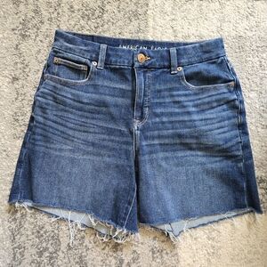 American Eagle Curvy Midi The Dream Short Jean Shorts